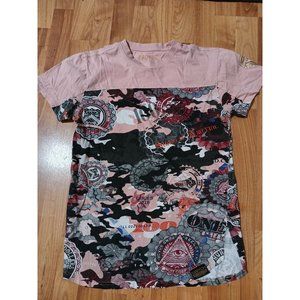 Switch Remarkable Short Sleeved Graphic Shirt Women's size medium Pink 2016